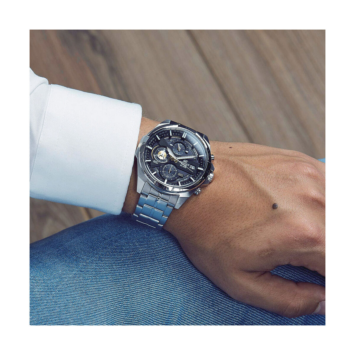 Reloj Casio EFR-556DB-2AVUEF Blue Silver (Ø 48 mm)